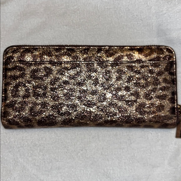 Kate Spade Leopard Print Gold and Copper Women's Wallet - Picture 4 of 6